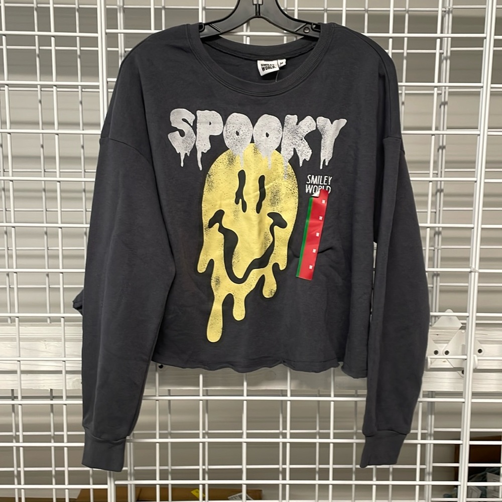 Smoky world cropped seeatshirt